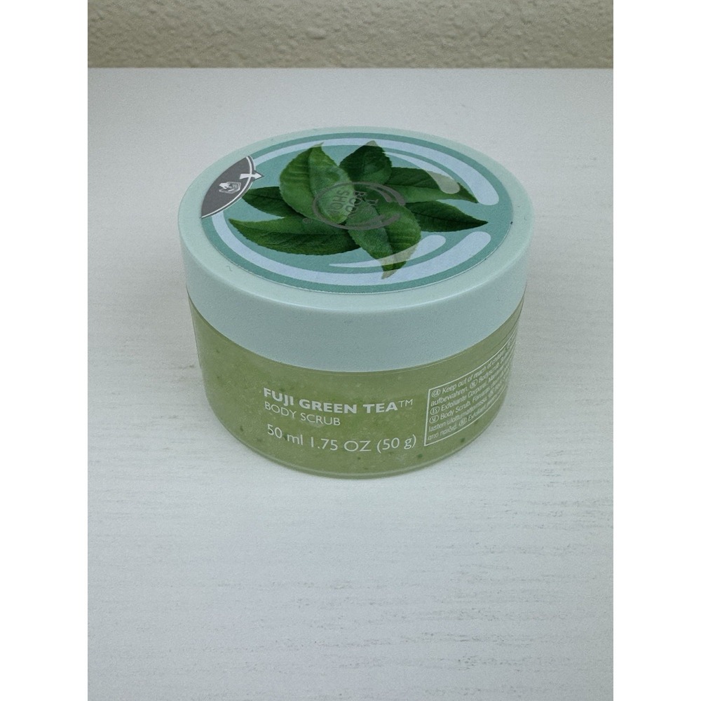 THE BODY SHOP FUJI GREEN TEA Body Scrub Wash Butter Mothers Day Gift Set NIB - Picture 4 of 16